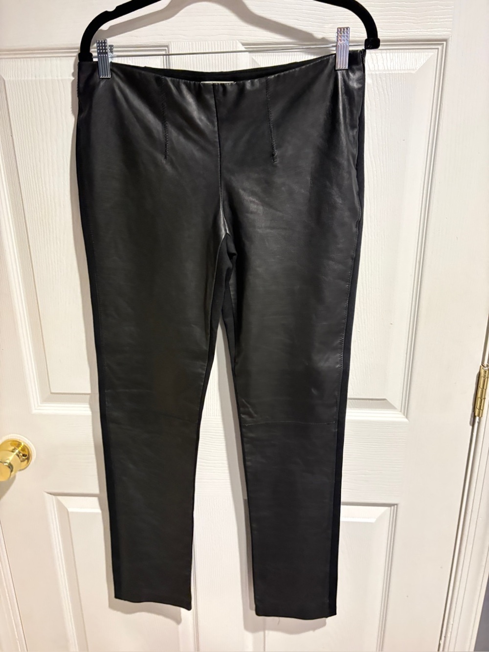 My Tribe Black Faux Leather Men’s Pants